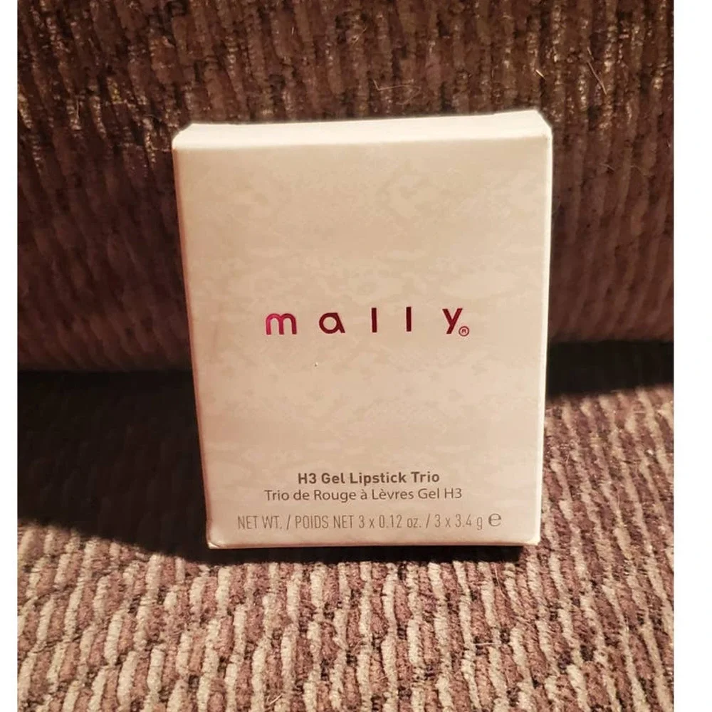 Mally H3 Gel Lipstick Trio BERRY PEACH ~ BUFF, CORALINE, SHEERLY